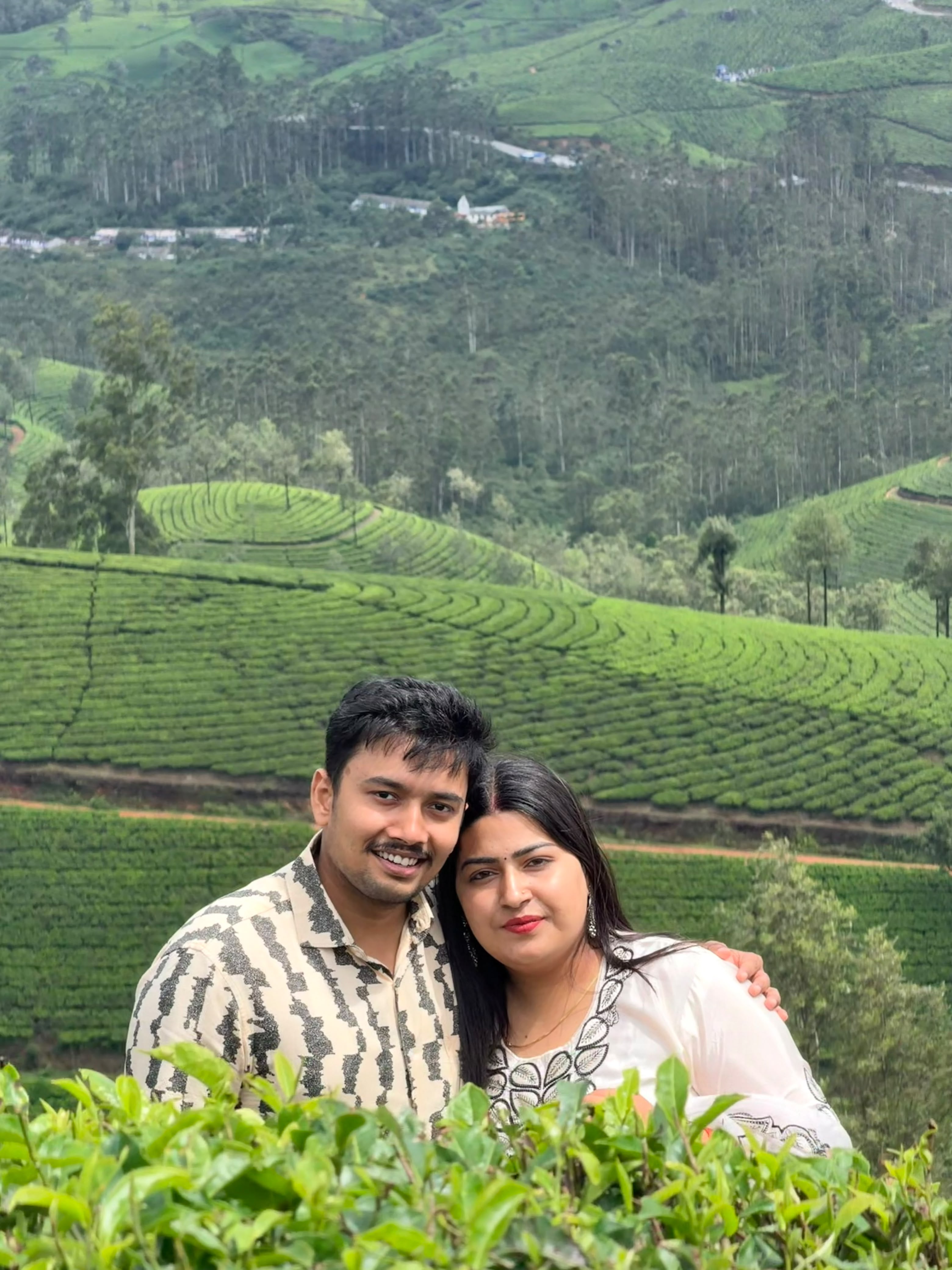Couple in tea garden